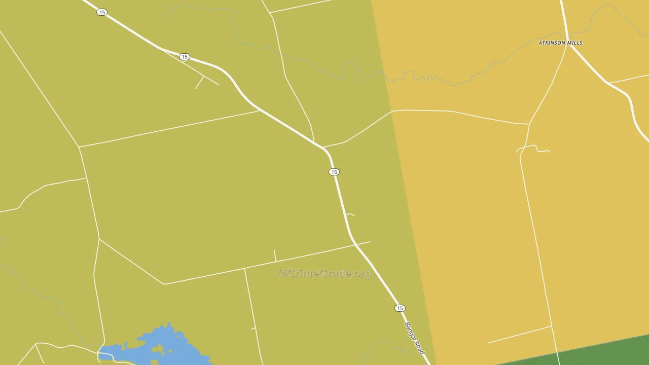 South Dover, ME Map of Murder Rates