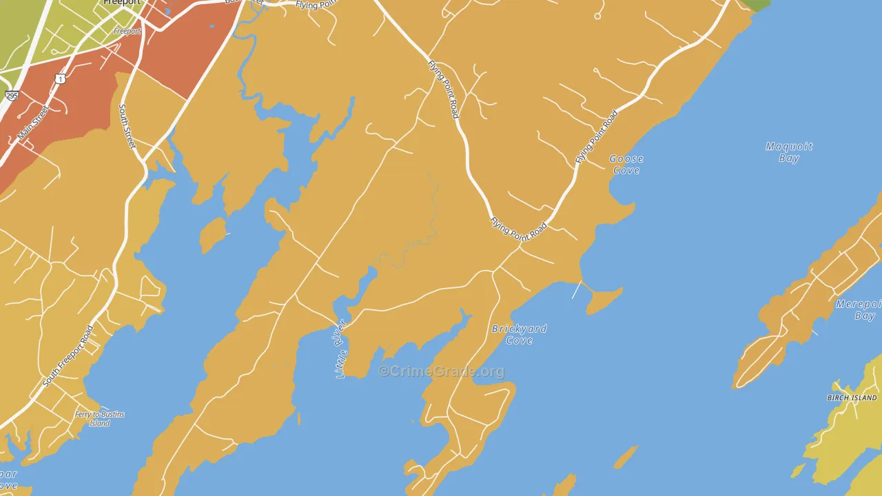 South Durham, ME Map of Murder Rates