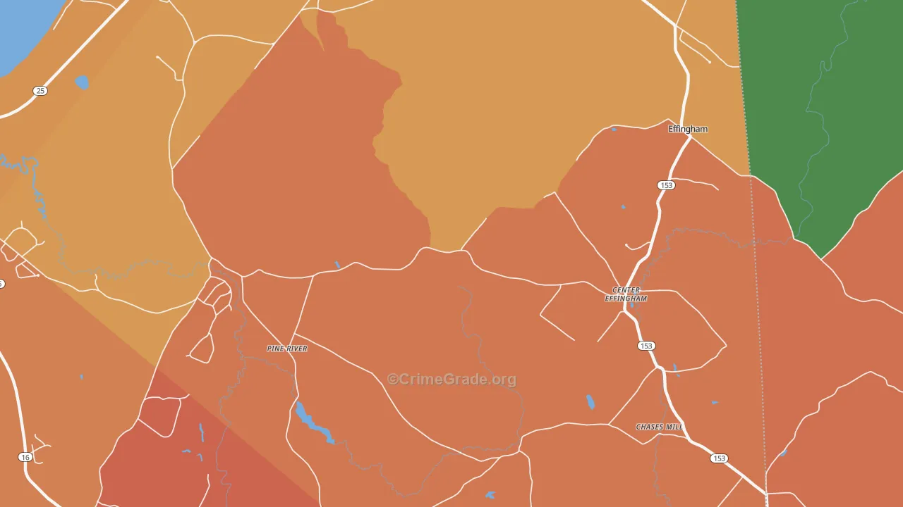 South Effingham, NH Map of Murder Rates