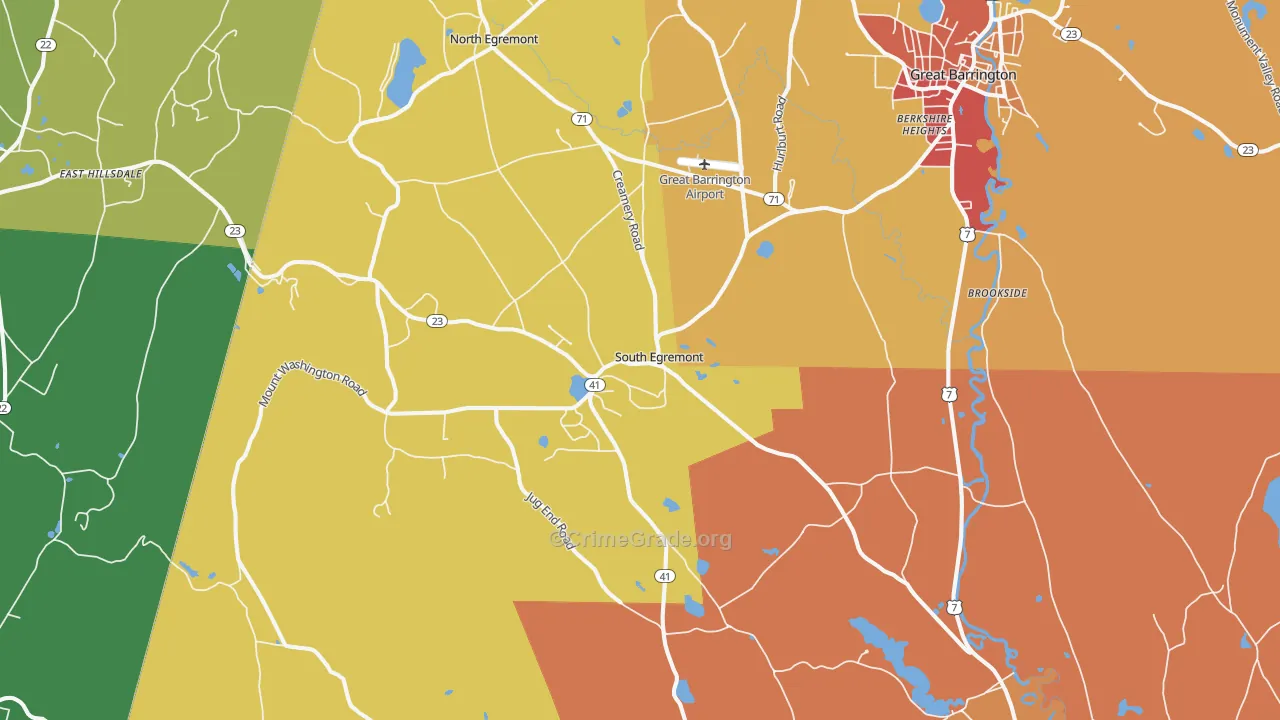 South Egremont, MA Map of Murder Rates