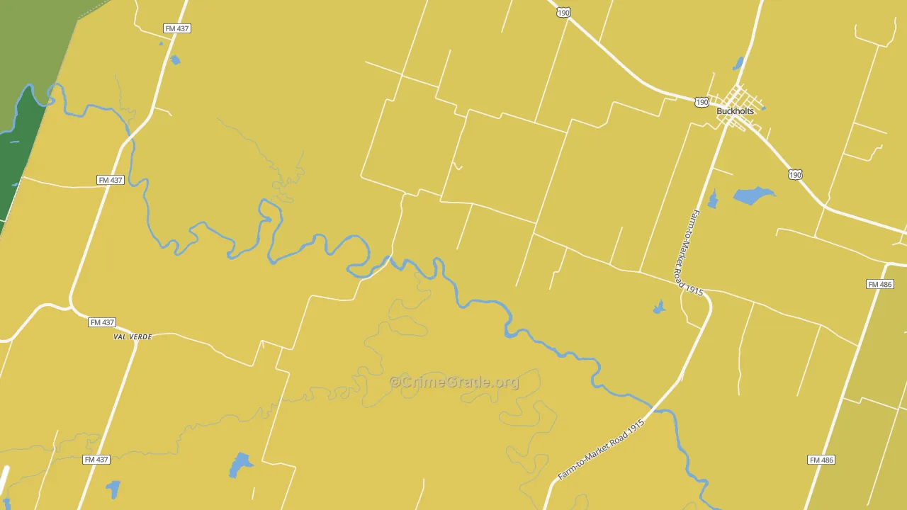 South Elm, TX Map of Murder Rates