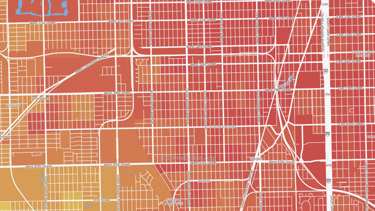 South Englewood, Chicago, IL Map of Murder Rates