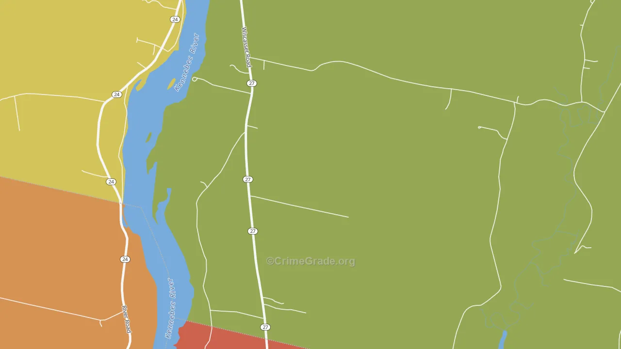 South Gardiner, ME Map of Murder Rates
