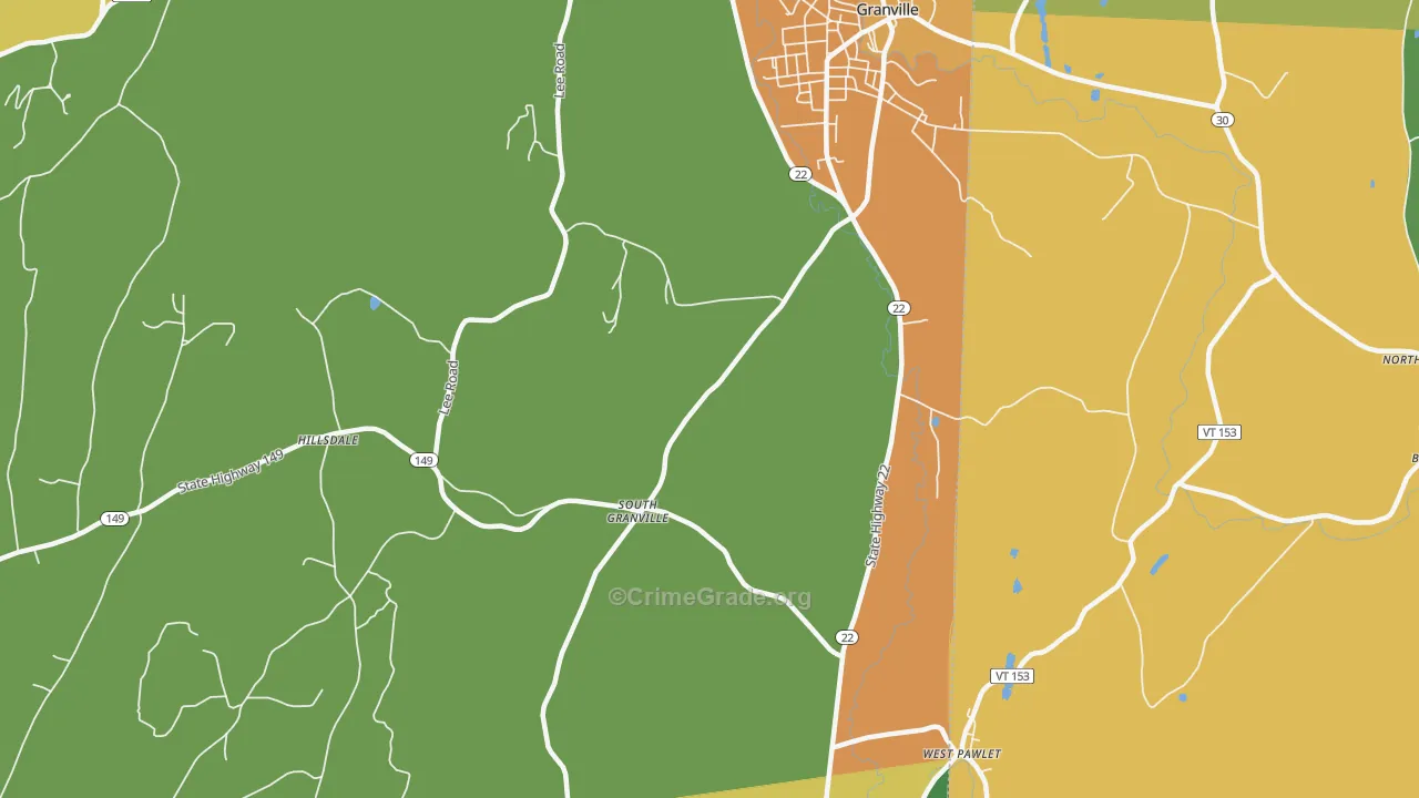 South Granville, NY Map of Murder Rates