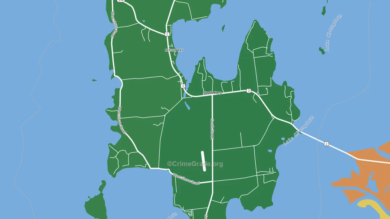 South Hero, VT Map of Murder Rates