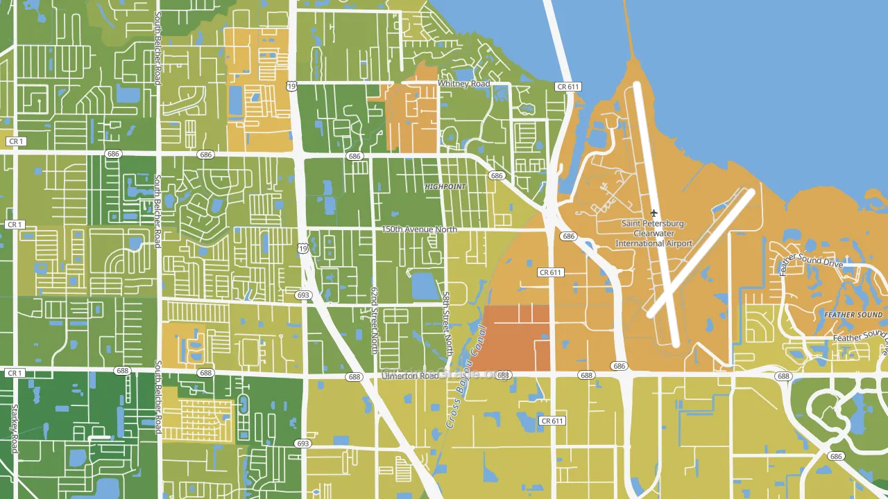 South Highpoint, FL Map of Murder Rates