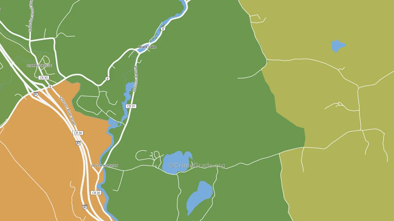 South Horicon, NY Map of Murder Rates