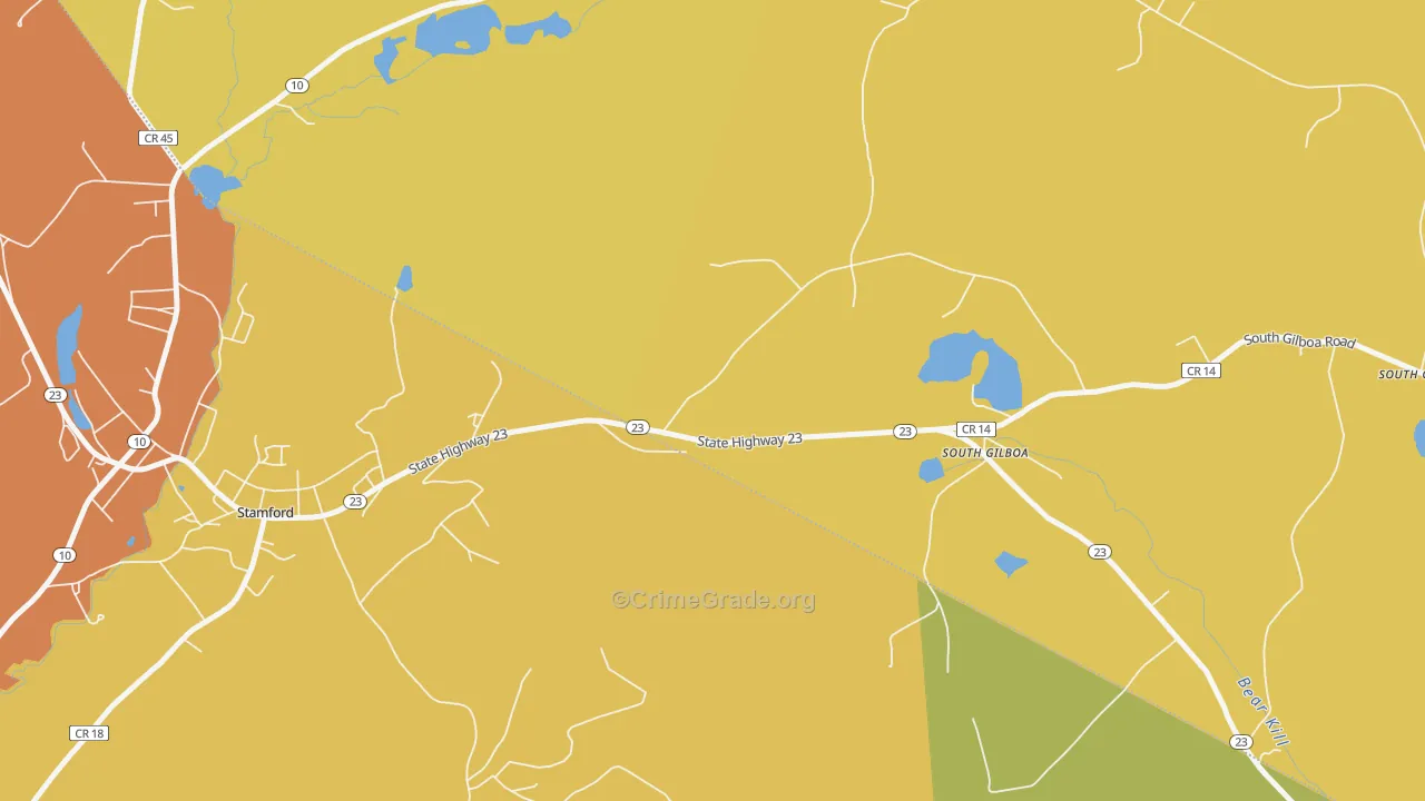 South Jefferson, NY Map of Murder Rates