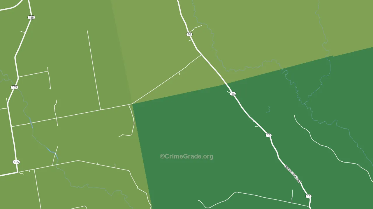 South Lagrange, ME Map of Murder Rates