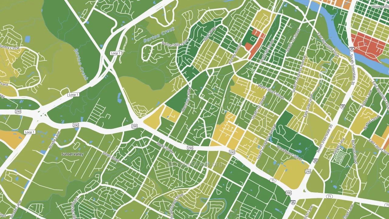 South Lamar, Austin, TX Map of Murder Rates
