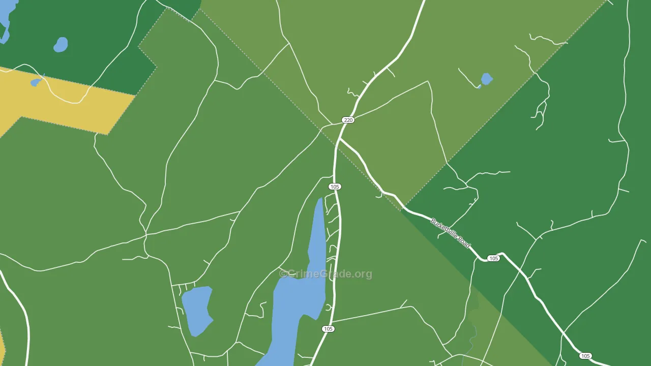 South Liberty, ME Map of Murder Rates