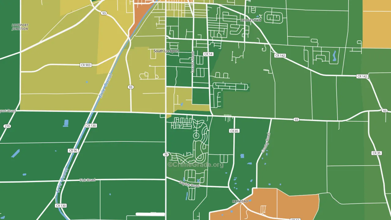 South Lockport, NY Map of Murder Rates