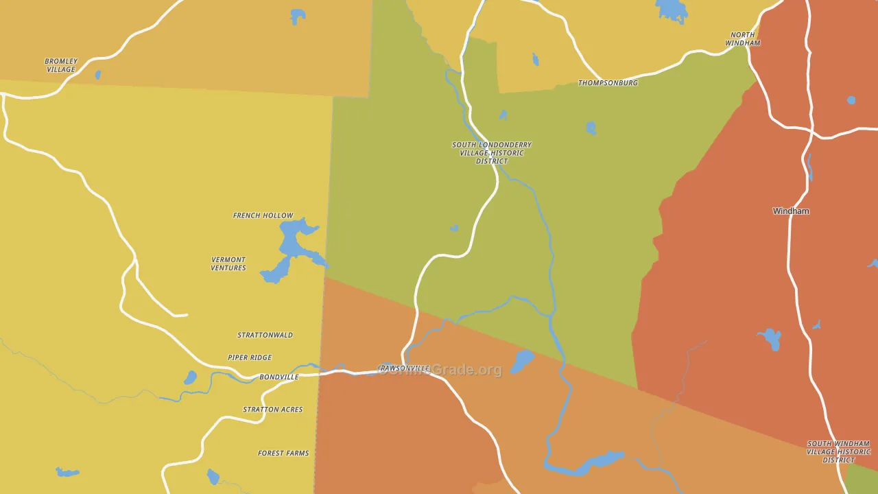 South Londonderry, VT Map of Murder Rates