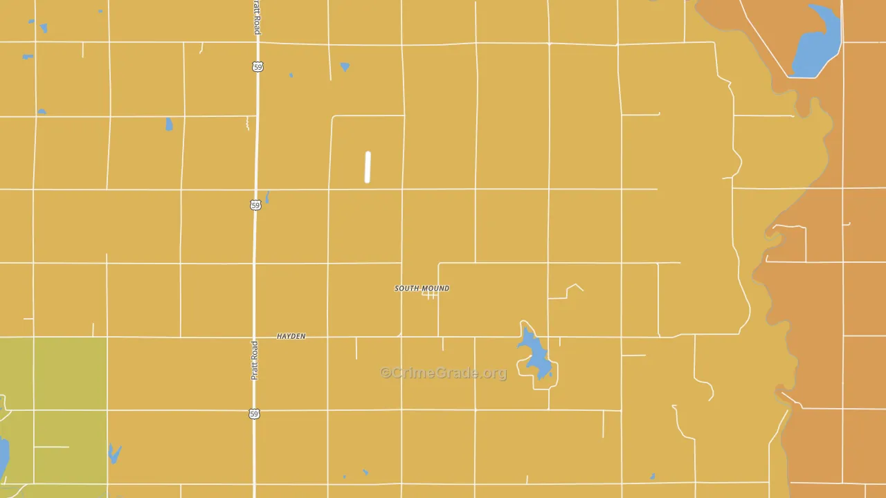 South Mound, KS Map of Murder Rates