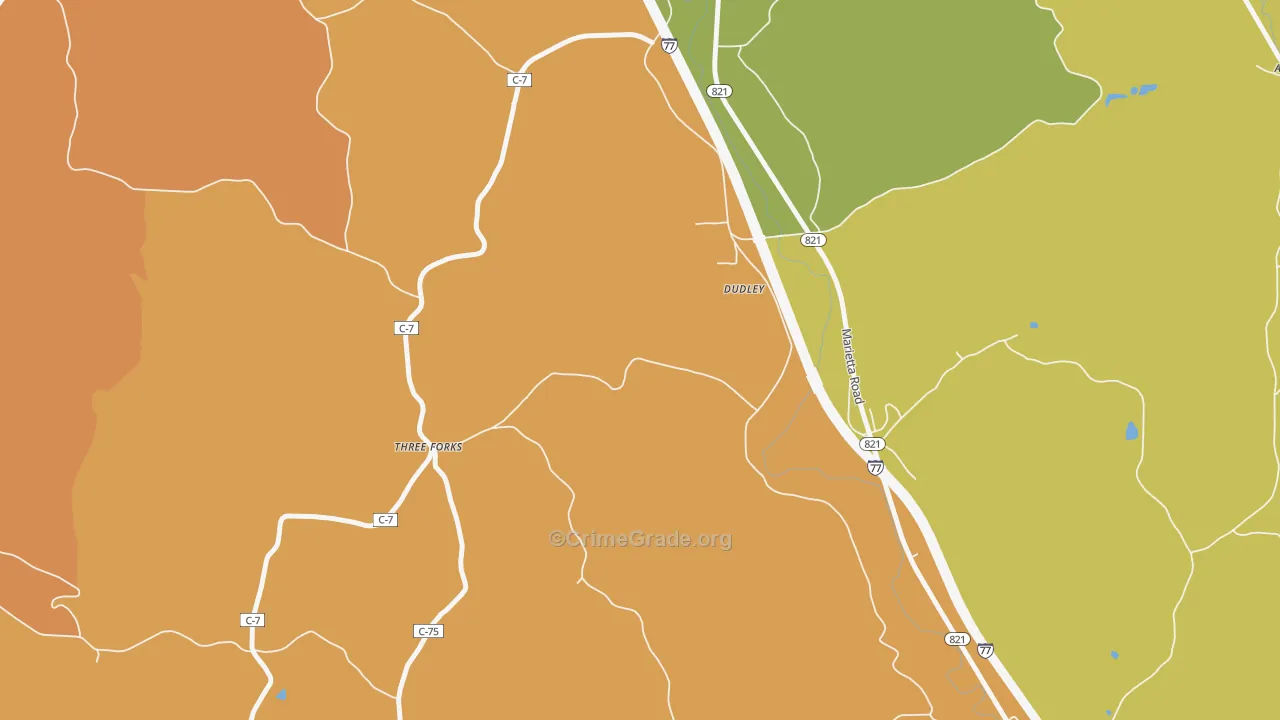 South Olive, OH Map of Murder Rates