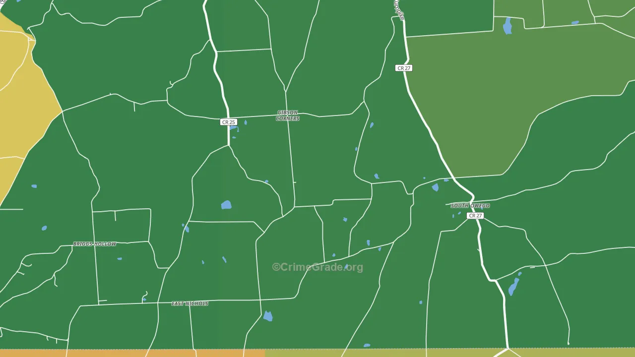 South Owego, NY Map of Murder Rates