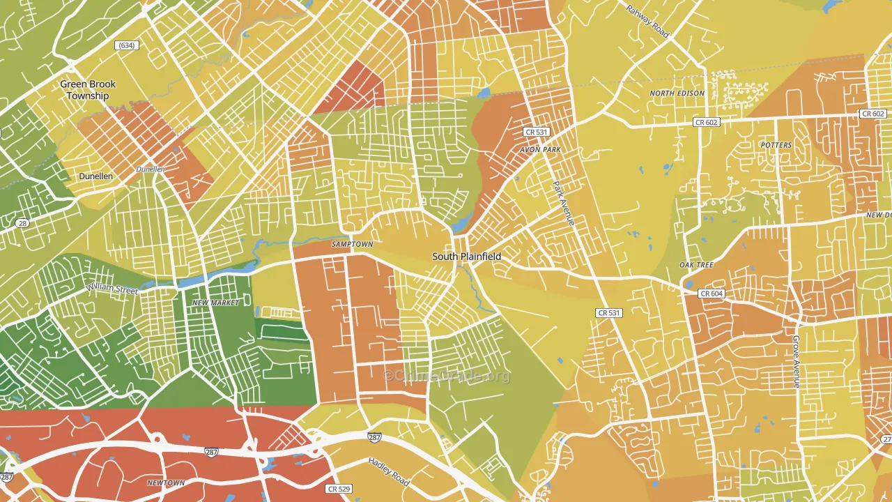 South Plainfield, NJ Map of Murder Rates