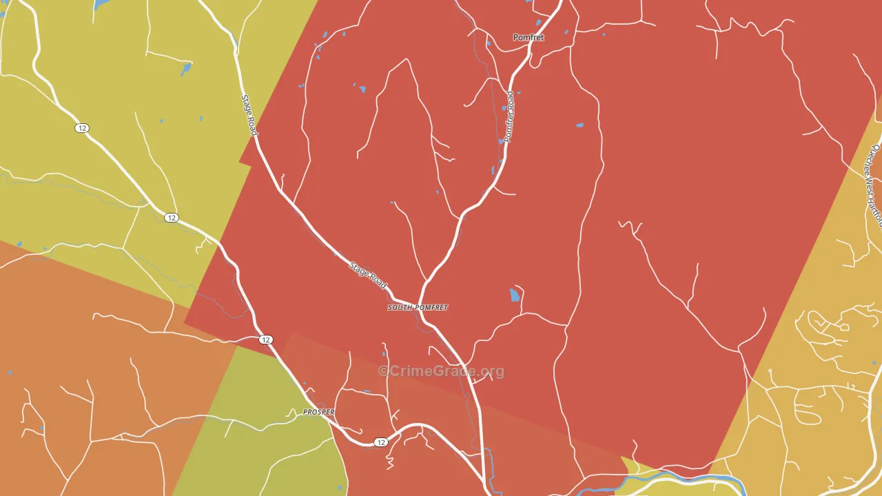 South Pomfret, VT Map of Murder Rates