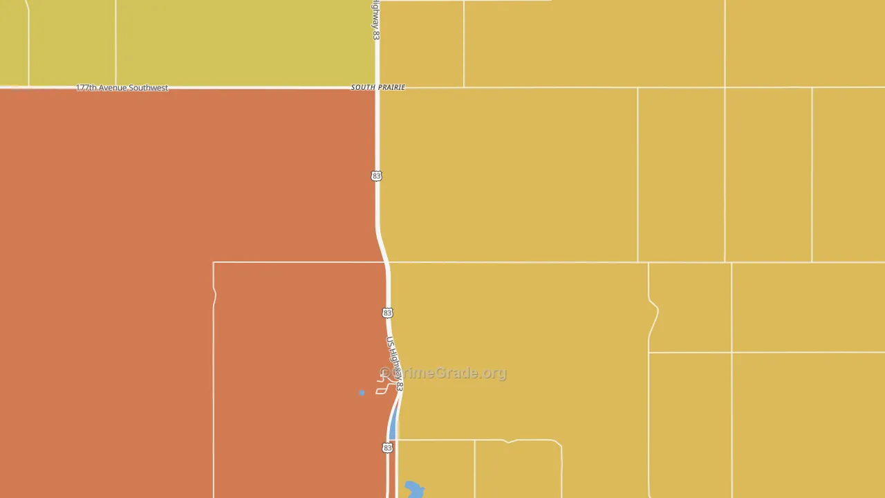 South Prairie, ND Map of Murder Rates