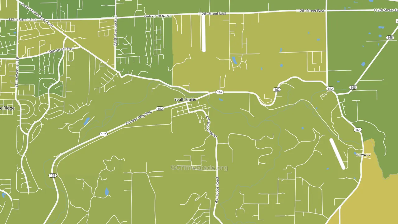 South Prairie, WA Map of Murder Rates