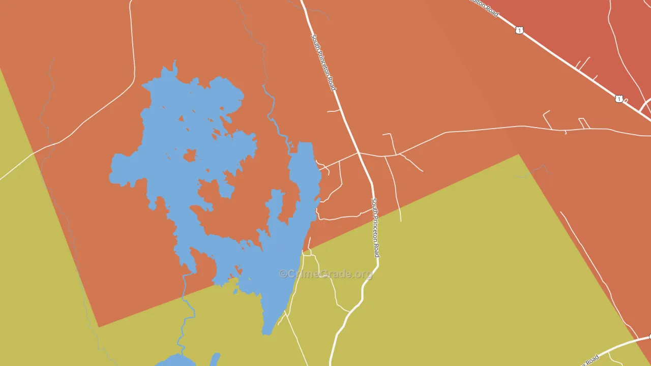 South Princeton, ME Map of Murder Rates