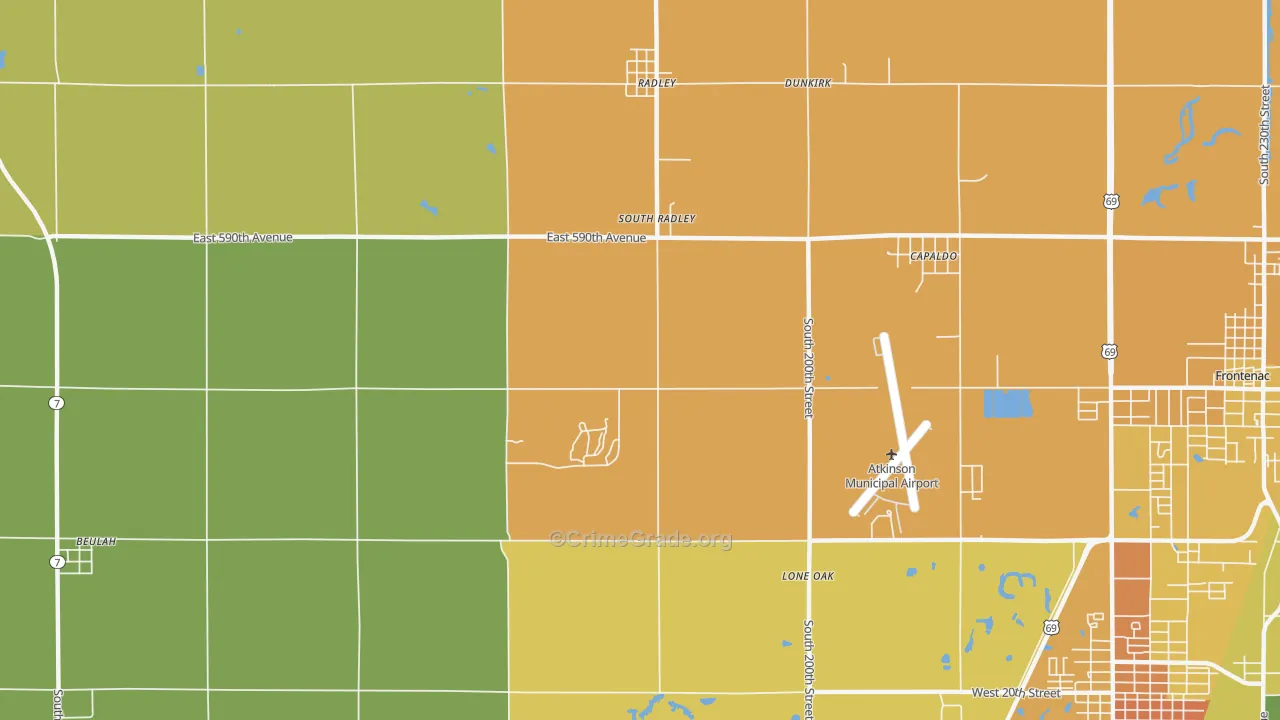 South Radley, KS Map of Murder Rates