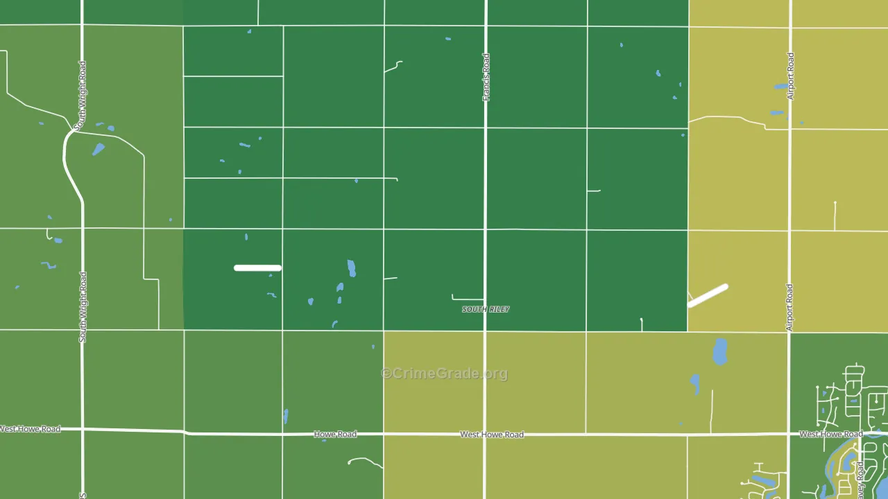 South Riley, MI Map of Murder Rates