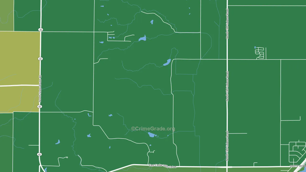 South Rome, IL Map of Murder Rates