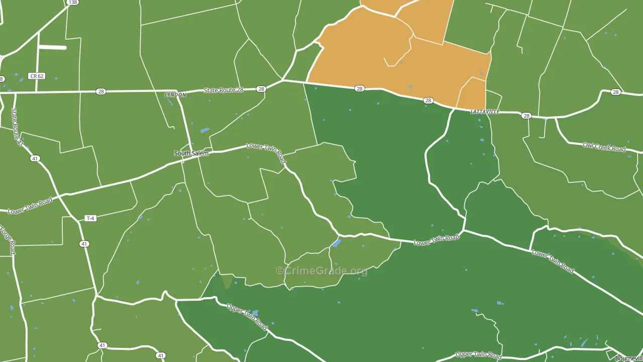 South Salem, OH Map of Murder Rates