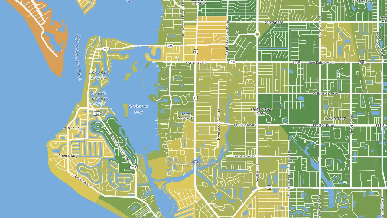 South Sarasota, FL Map of Murder Rates