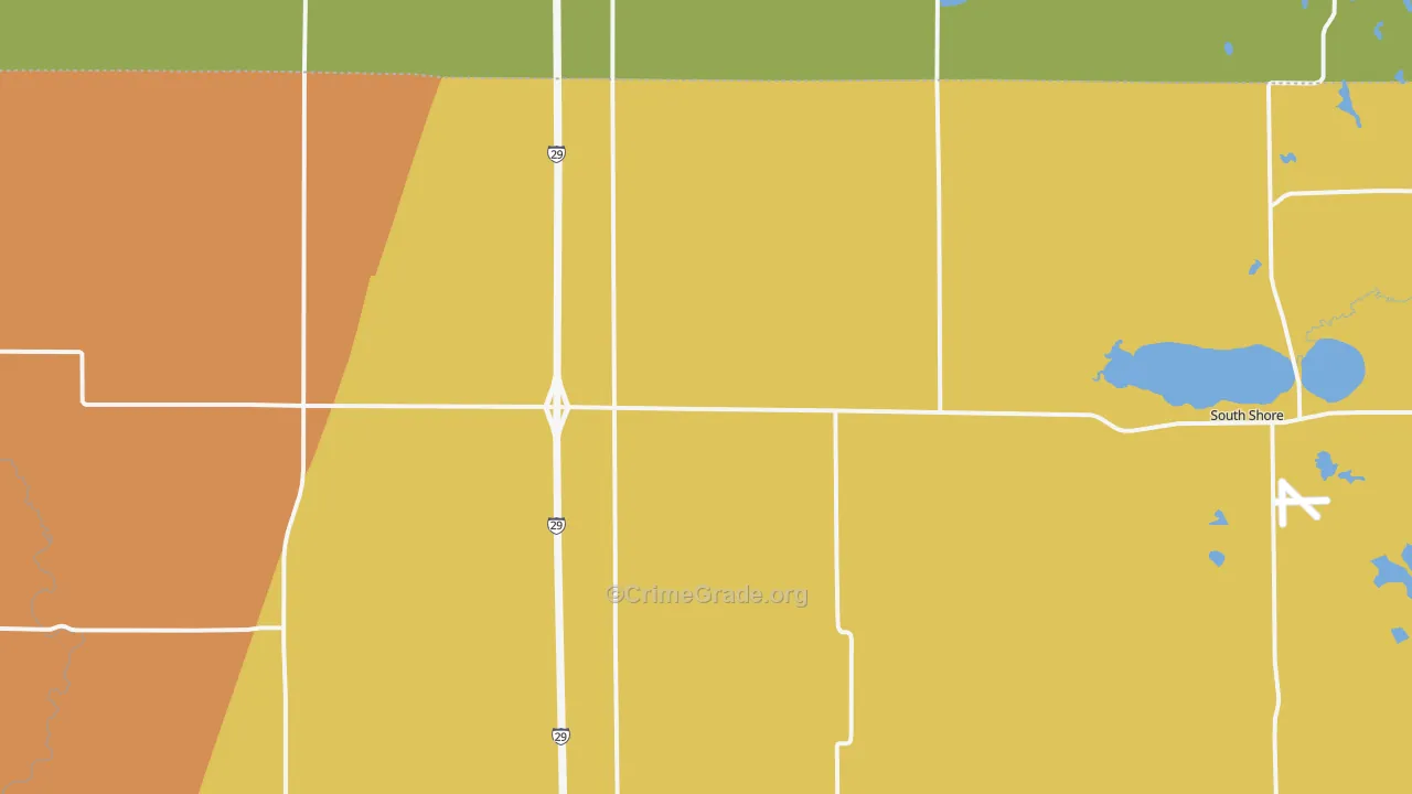 South Shore, SD Map of Murder Rates