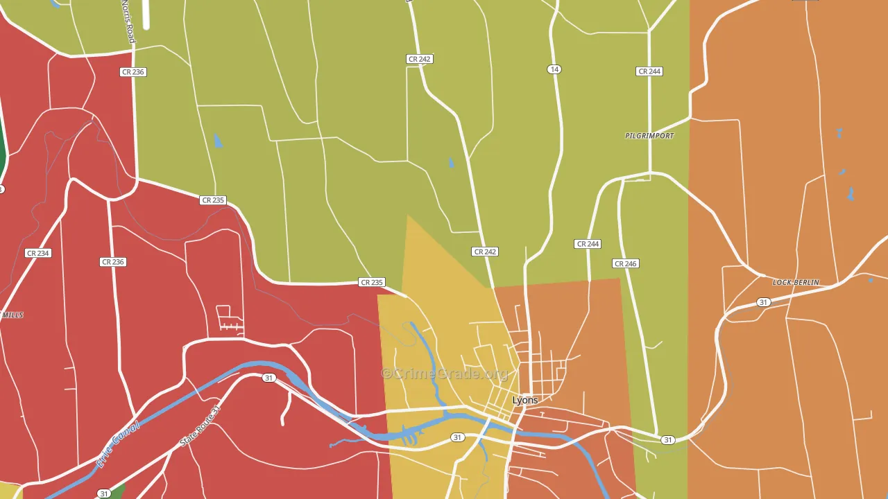 South Sodus, NY Map of Murder Rates
