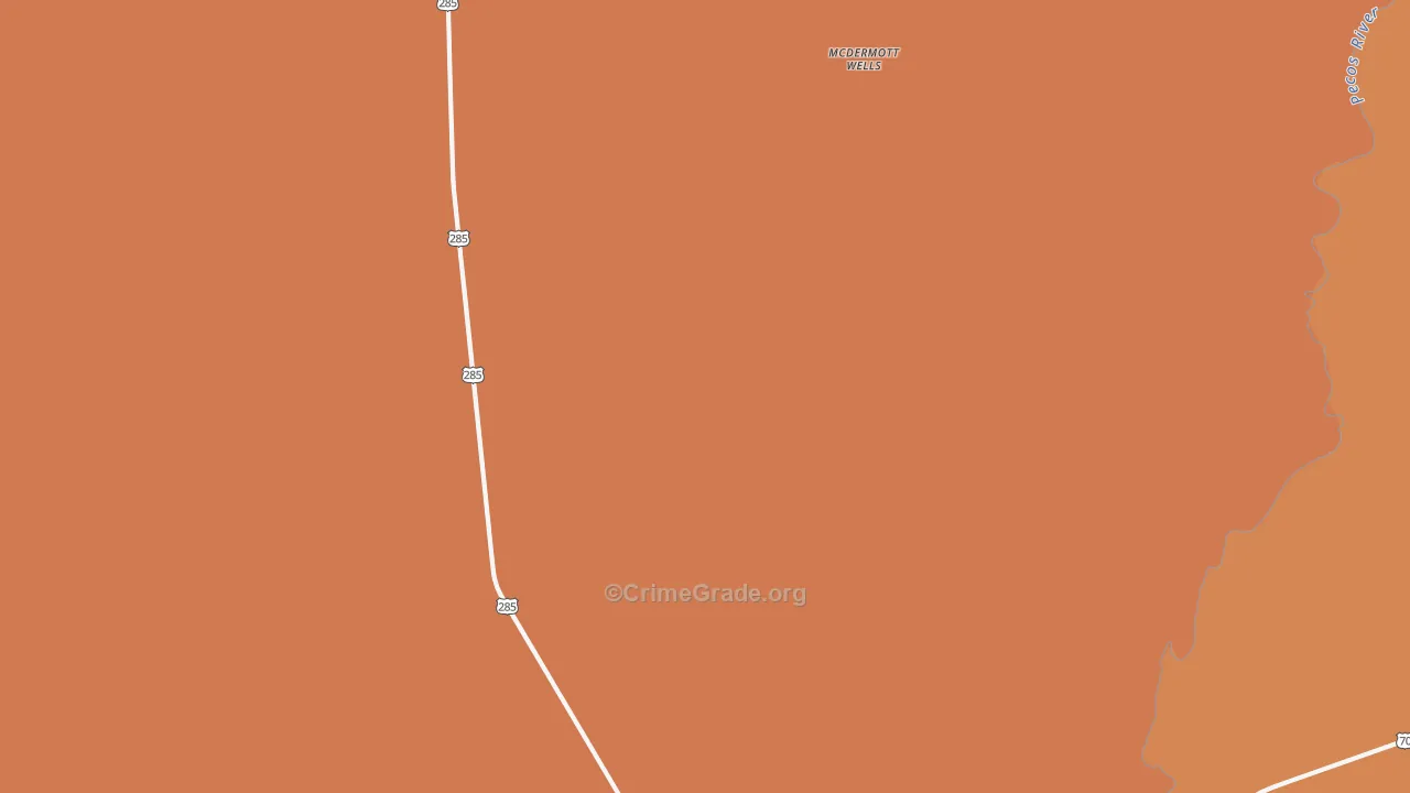South Spring Acres, NM Map of Murder Rates