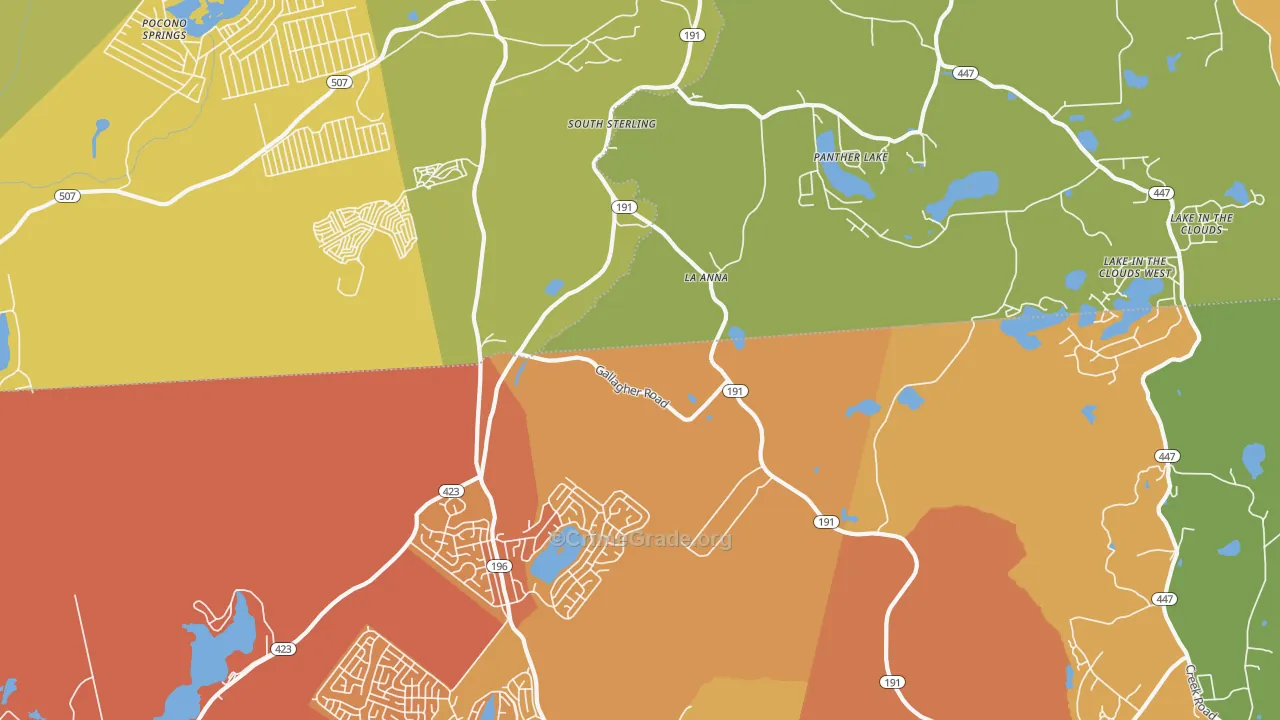 South Sterling, PA Map of Murder Rates