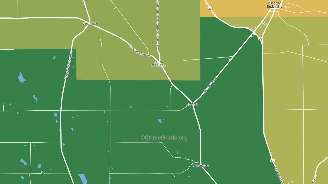 South Stockton, NY Map of Murder Rates