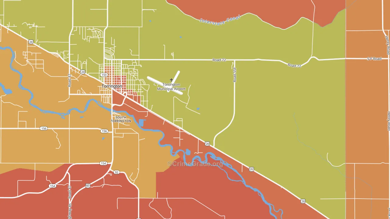 South Torrington, WY Map of Murder Rates