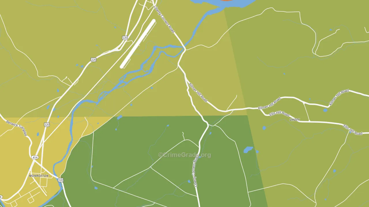 South Towanda, PA Map of Murder Rates
