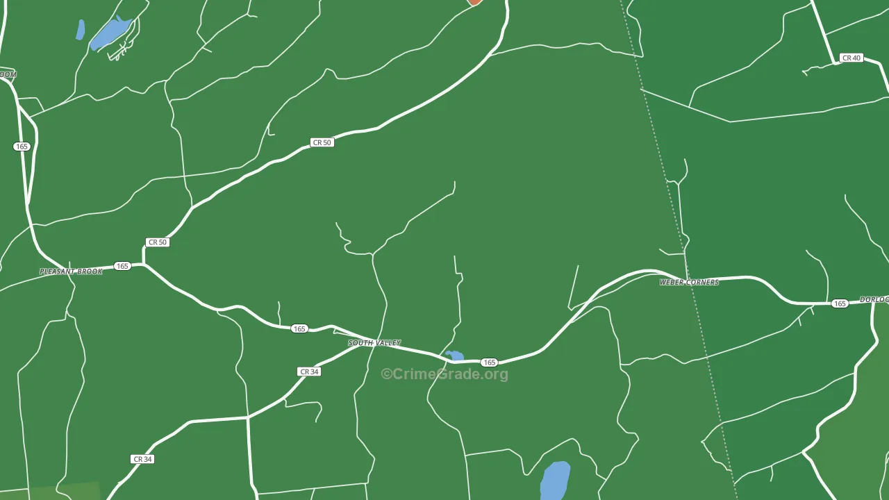 South Valley, NY Map of Murder Rates