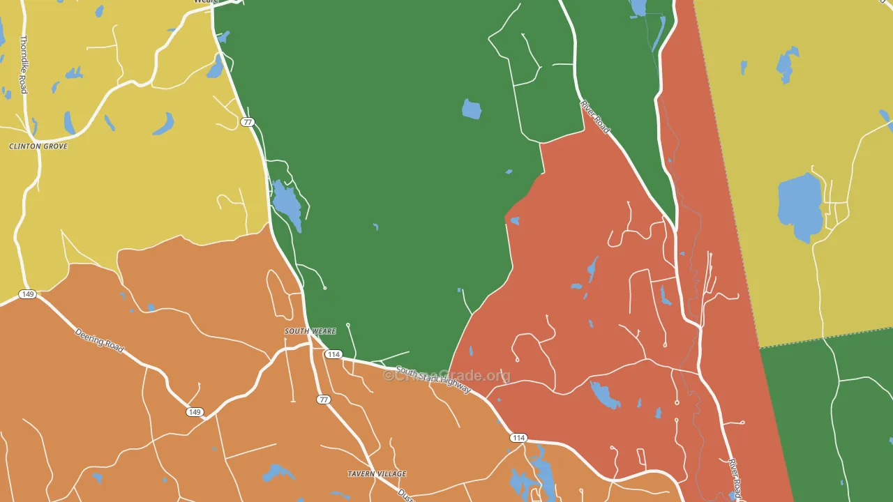 South Weare, NH Map of Murder Rates