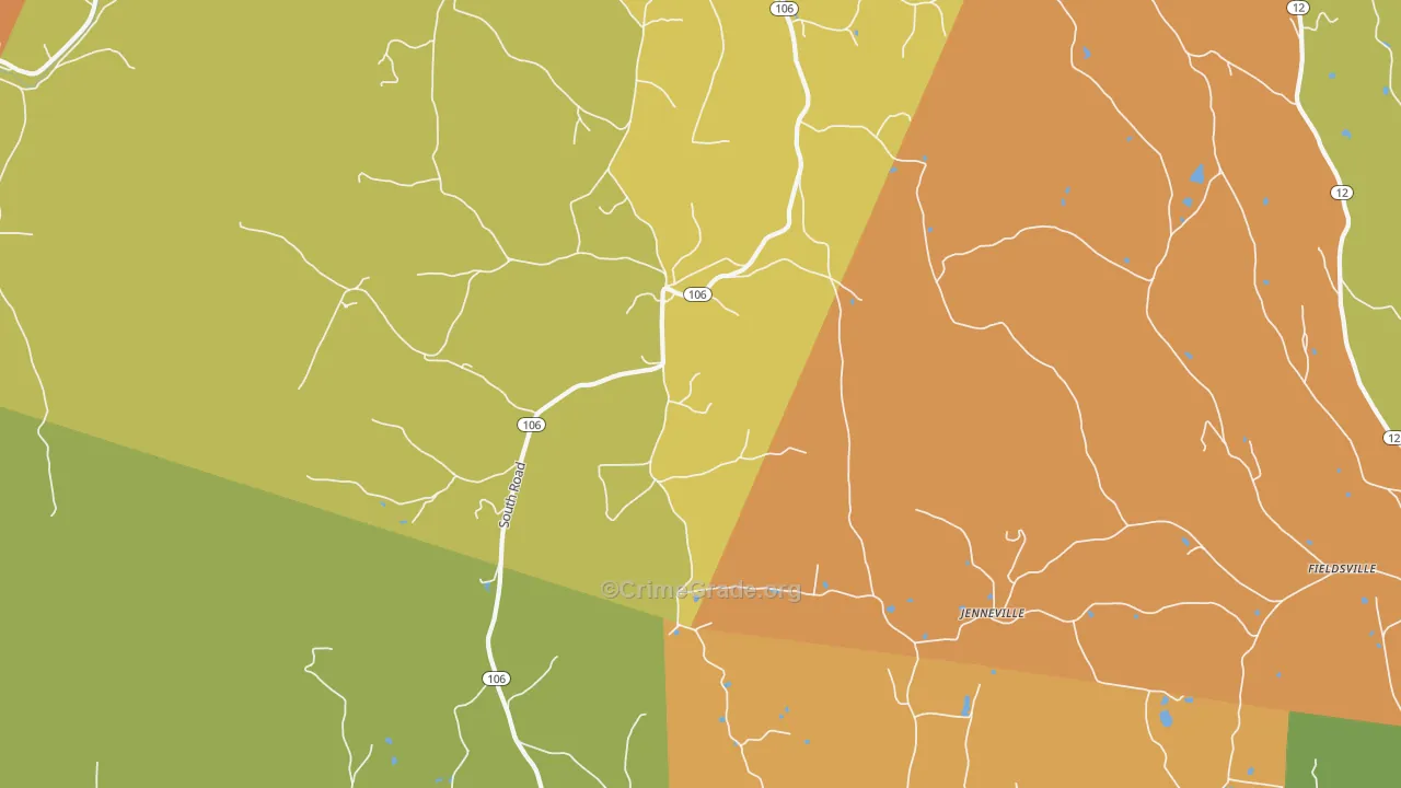 South Woodstock, VT Map of Murder Rates