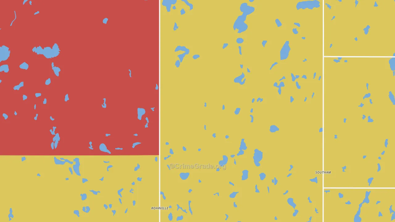 Southam, ND Map of Murder Rates