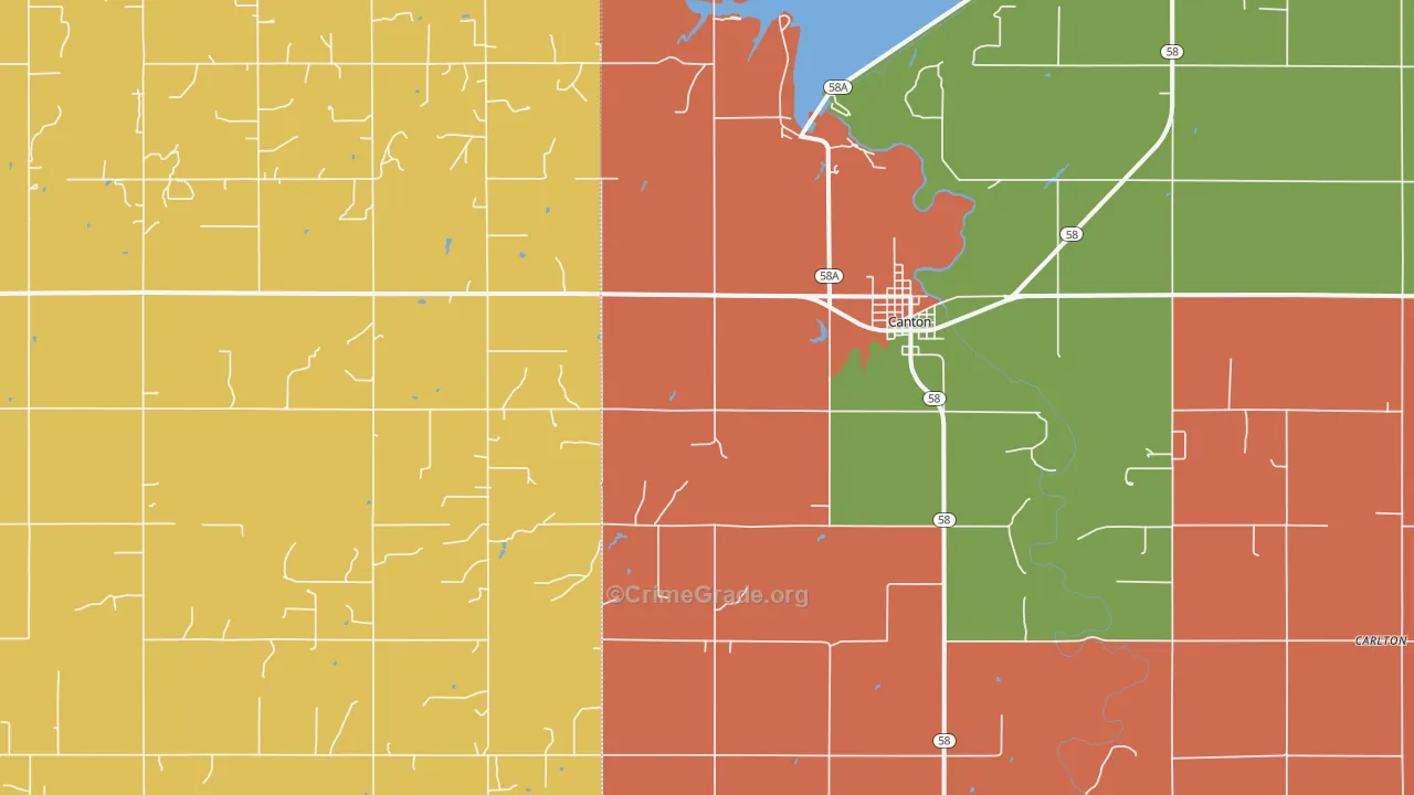 Southard, OK Map of Murder Rates