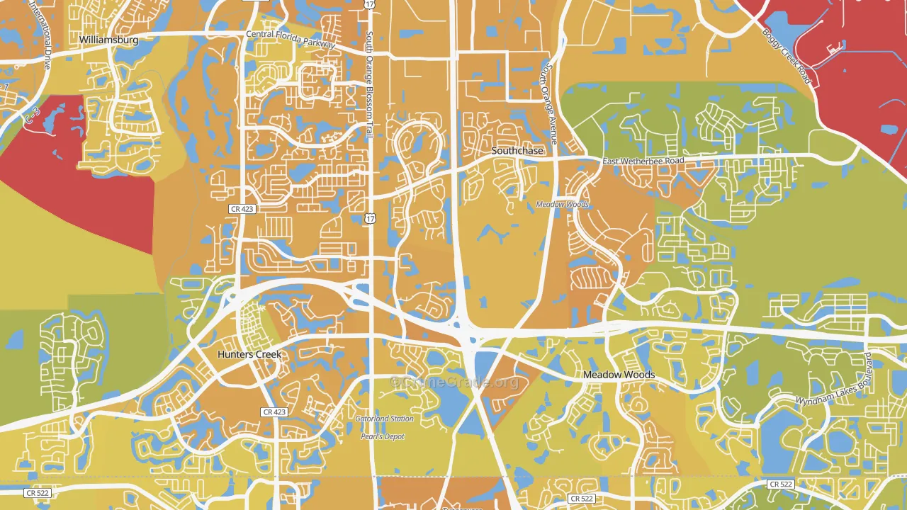 Southchase, FL Map of Murder Rates