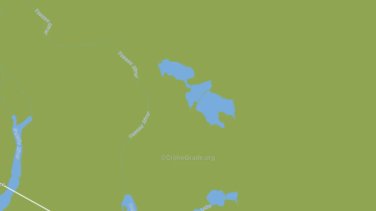 Southeast Fairbanks Census Area, AK Map of Murder Rates