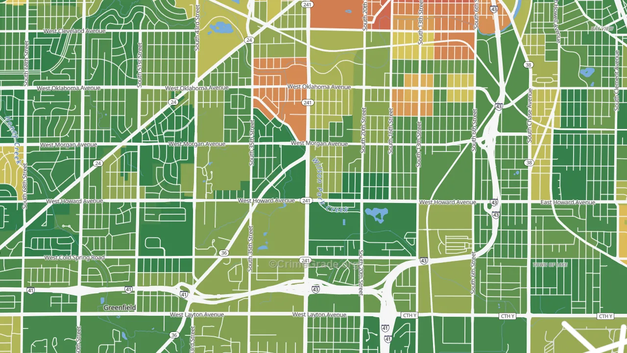 Southpoint, Milwaukee, WI Map of Murder Rates
