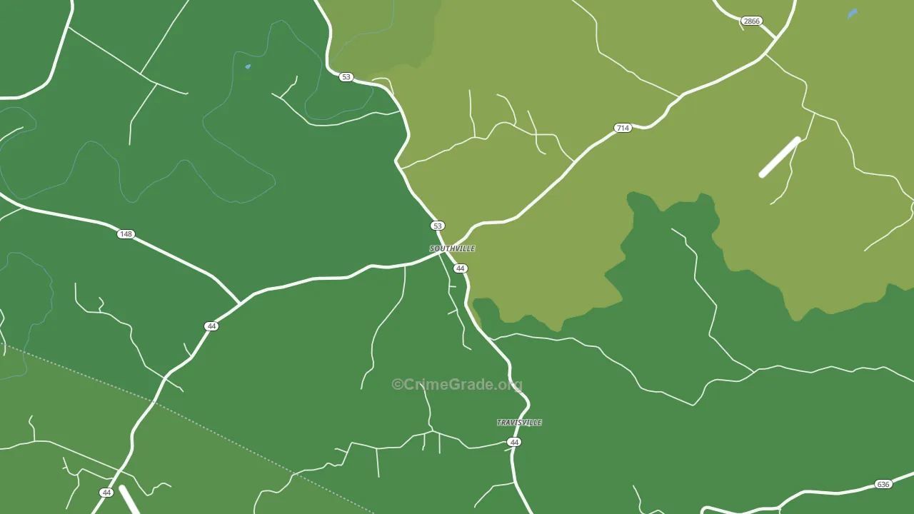 Southville, KY Map of Murder Rates