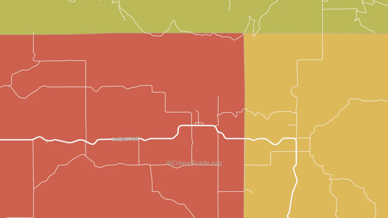 Southwick, ID Map of Murder Rates