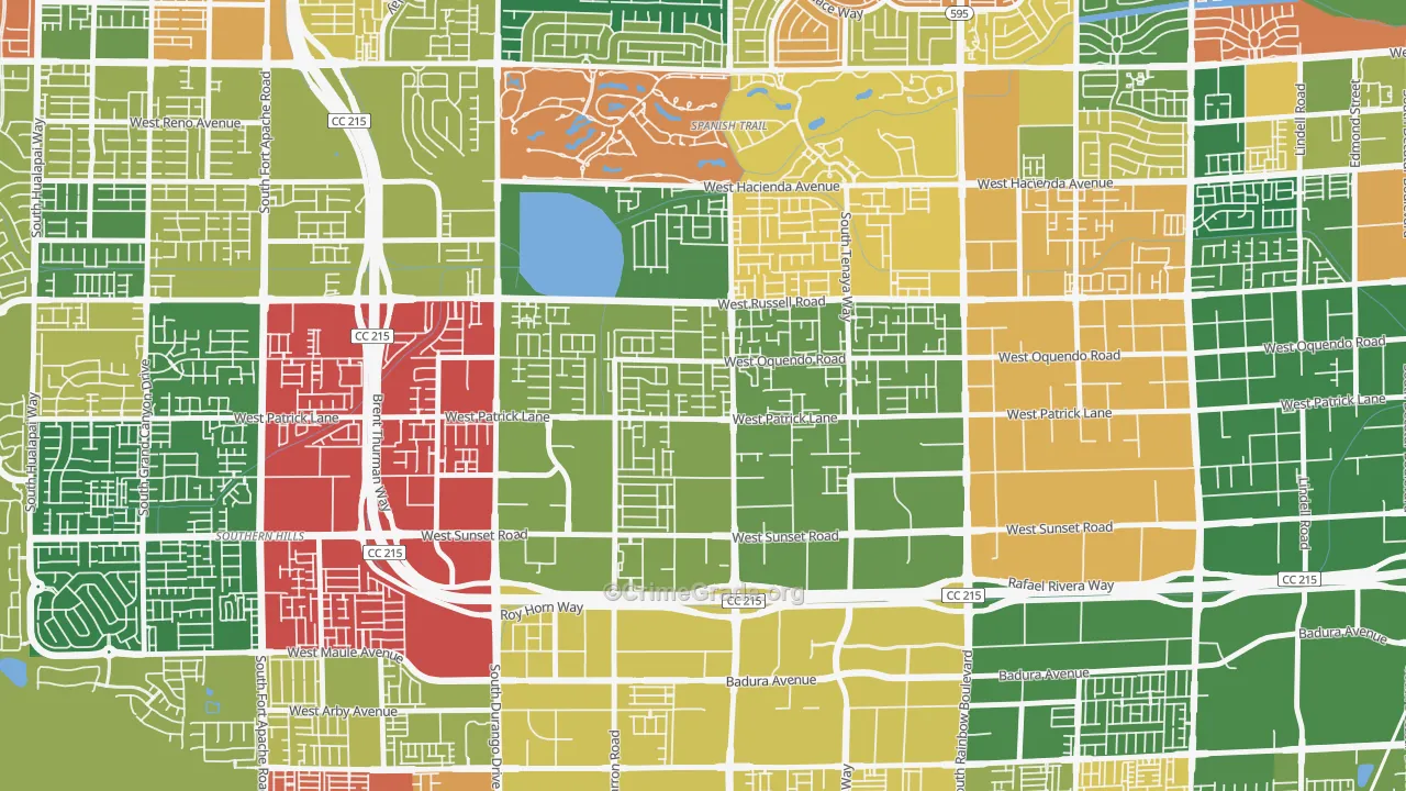 Sovana, Spring Valley, NV Map of Murder Rates