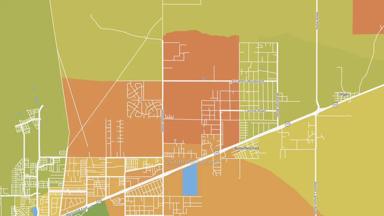 Spaceport City, NM Map of Murder Rates