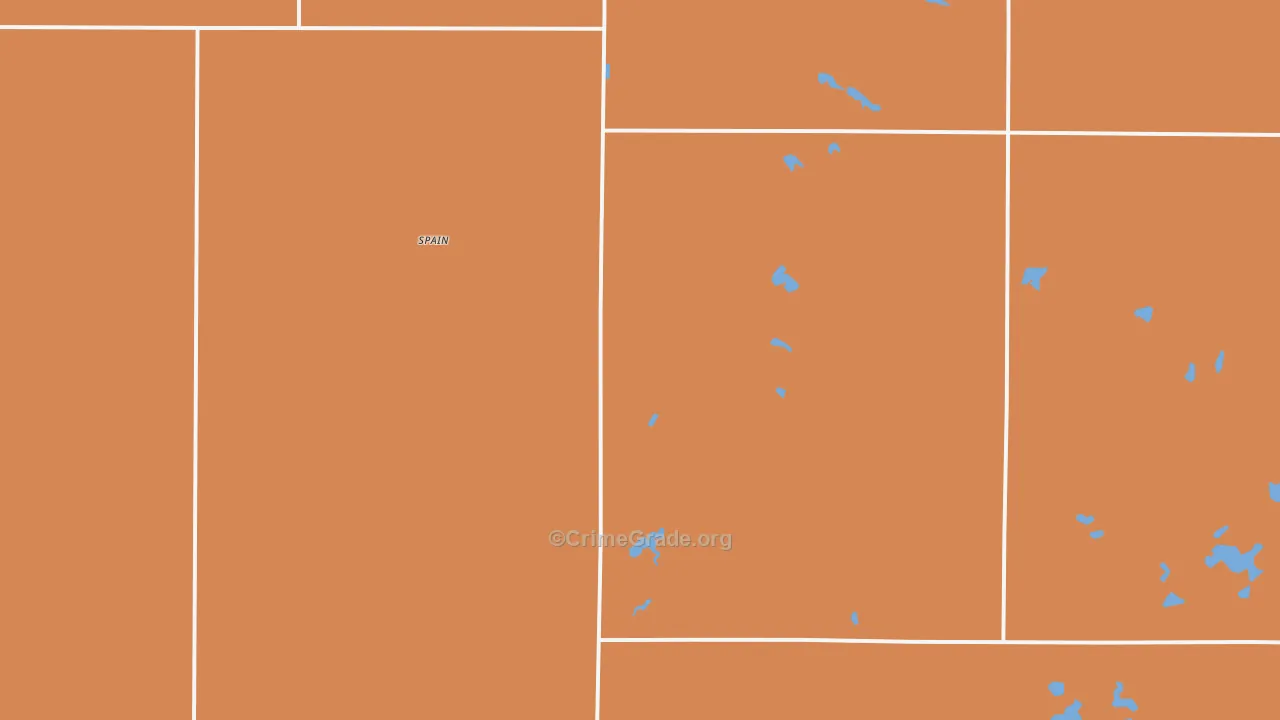 Spain, SD Map of Murder Rates